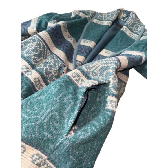 Vintage Eddie Bauer Wool Blend Aztec Southwest Barn Coat Size M - Picture 5 of 11